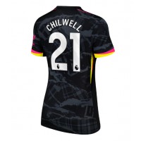 Maglia Calcio Chelsea Ben Chilwell #21 Terza Divisa Donna 2024-25 Manica Corta